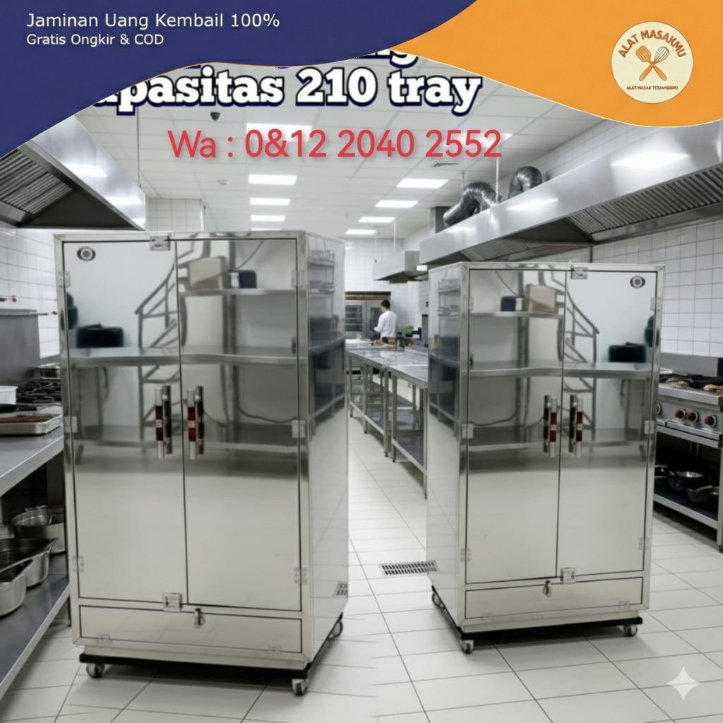 Oven Pengering Ompreng / Pengering Foodtray Kapasitas 210 & 72 Tray Premium
