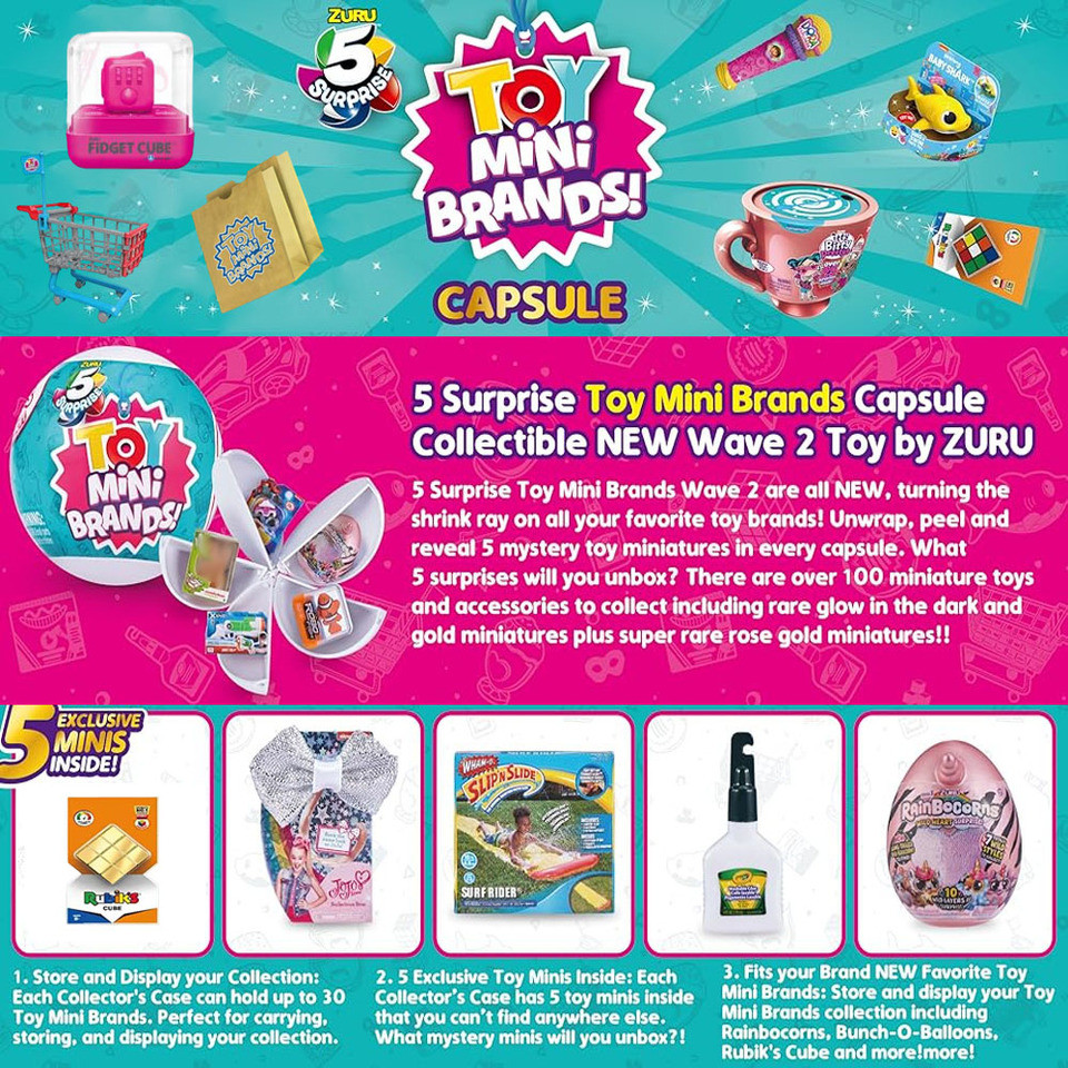 Zuru 5 Surprise Mini Brands Series 3 Mystery Capsule Real Miniature Miniature Collectible Toy By Min