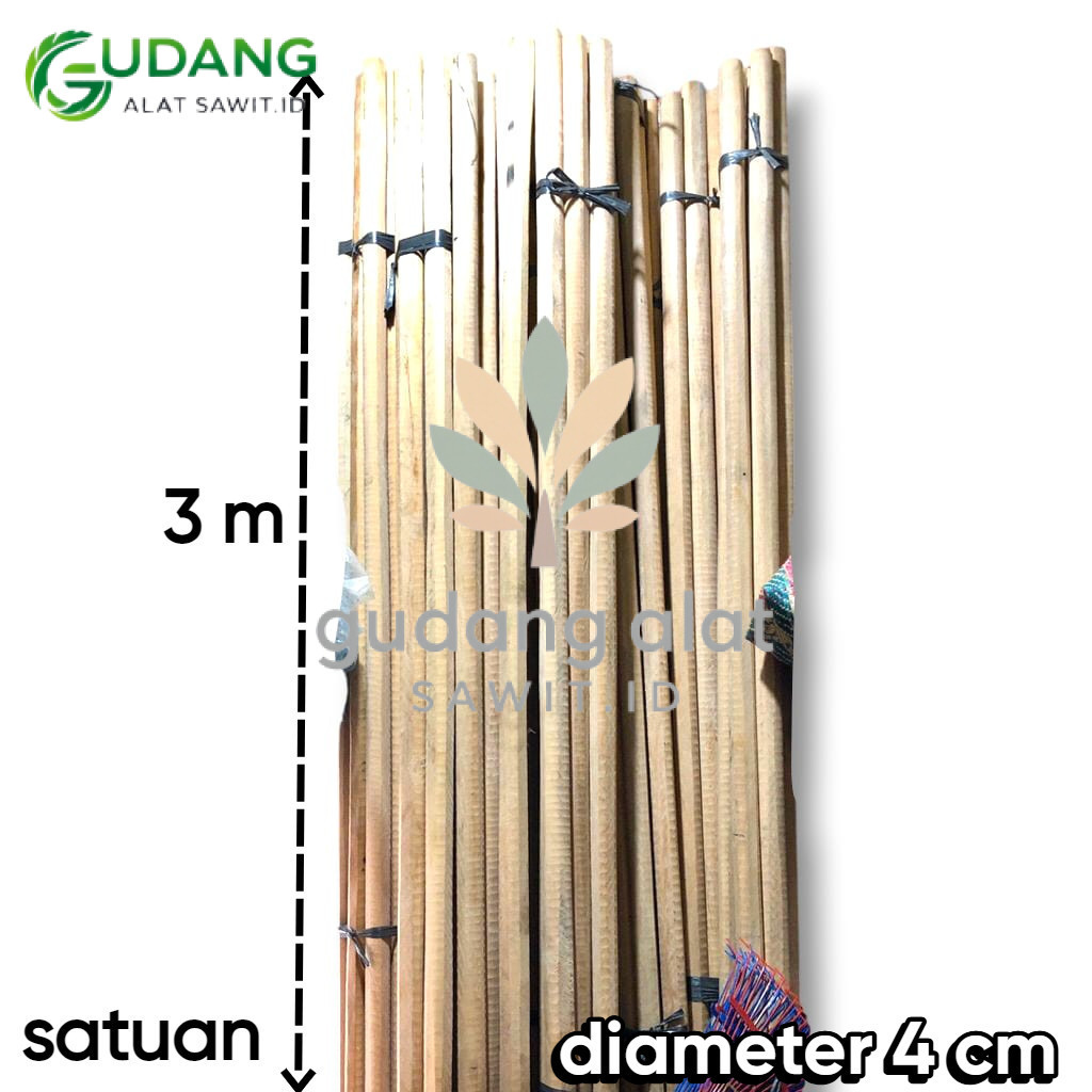 GAGANG DODOS KAYU DARU DARU PANJANG 3 METER