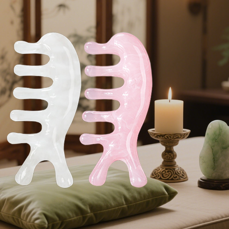 1PCS Dolphin Shaped Massage Comb Scalp Massage Relaxation Resin Nose Massage Home Massage Tool Durab