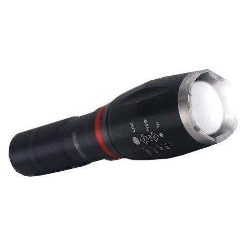 Senter Super Terang ZOOM jarak jauh - Senter LED Senter Portabel Luar Ruangan Cahaya Kuat Daya Sente