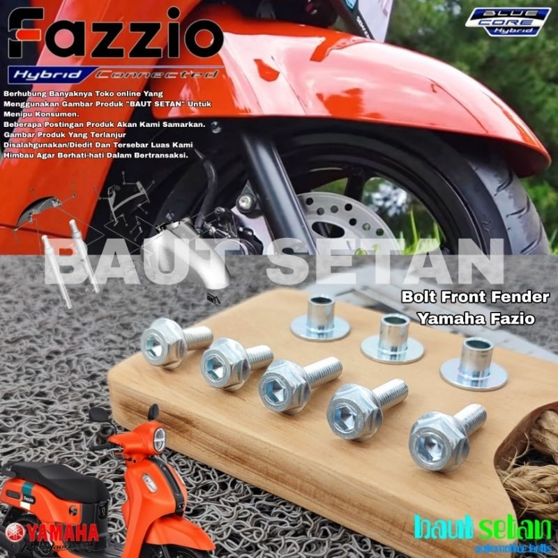 Baut Full Set Spakbor Depan Yamaha Fazio