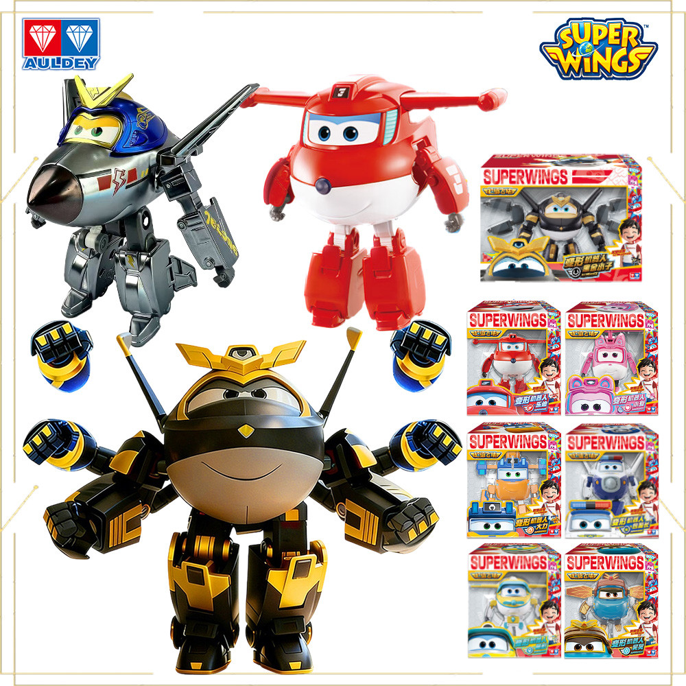 Original Super Wings Toys All 41 Characters Collection Transforming Action Figures Jett zzy Golden B