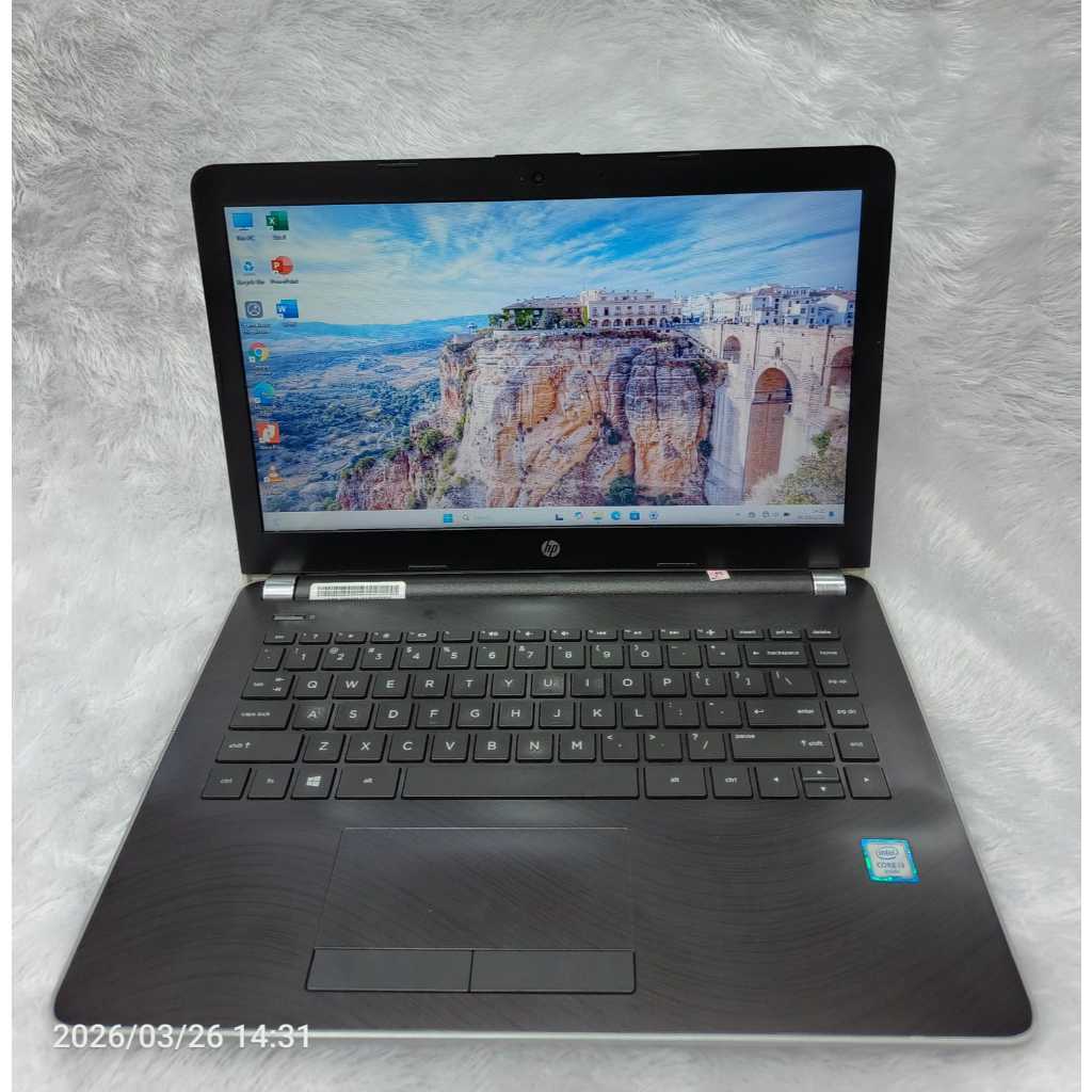 LAPTOP HP CORE I3 GEN 6 RAM 4 GB SSD 256 GB MULUS SIAP PAKAI