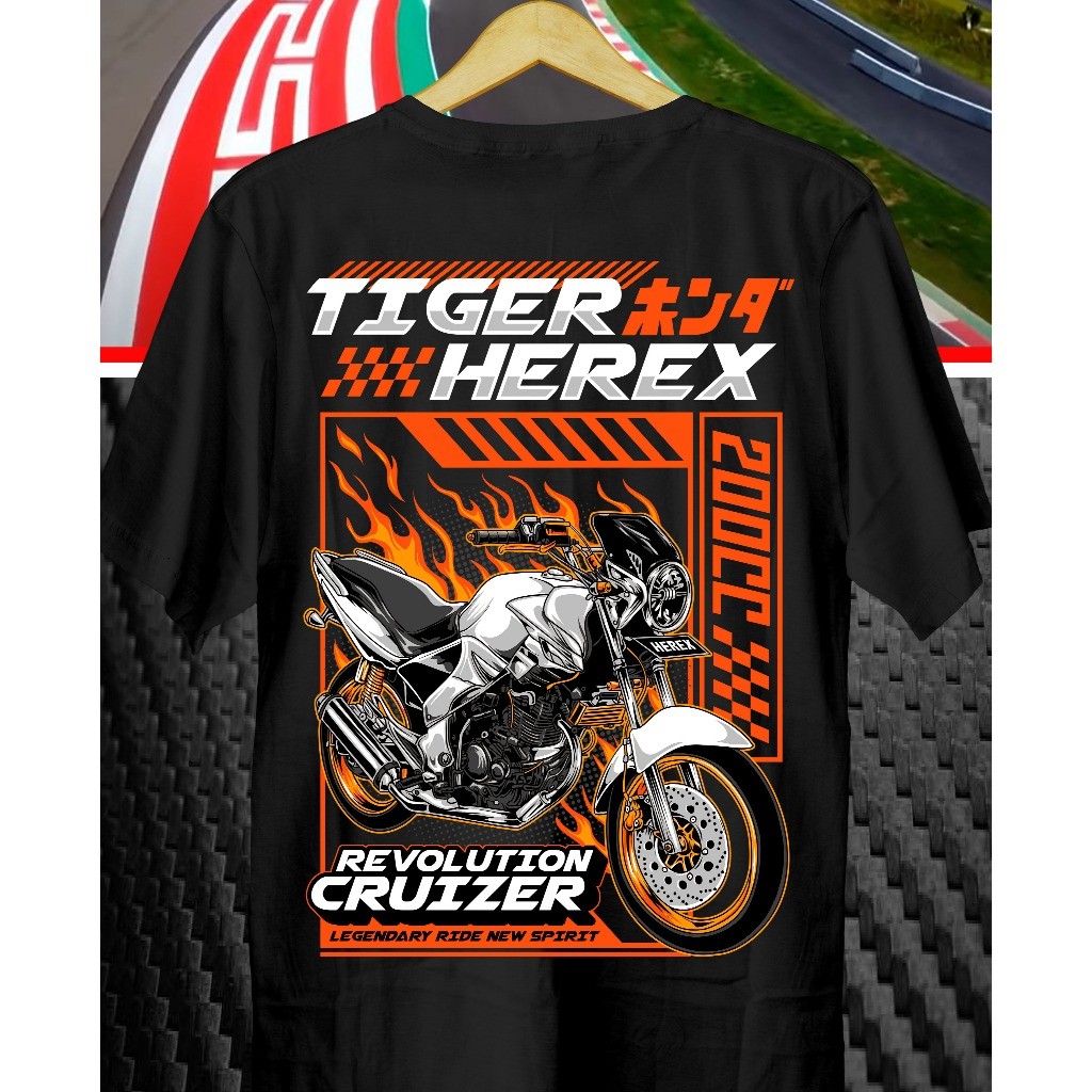 Kaos Motor Tiger Herex Revolution // Kaos Tiger // Baju Tiger