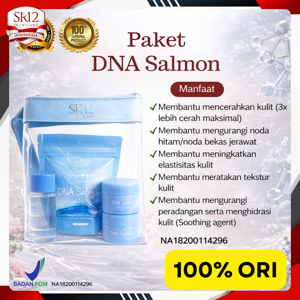 SRID DNA Salmon SR12 / Day Cream DNA Salmon / Night Cream DNA Salmon / Toner DNA Salmon / Barsoap DN