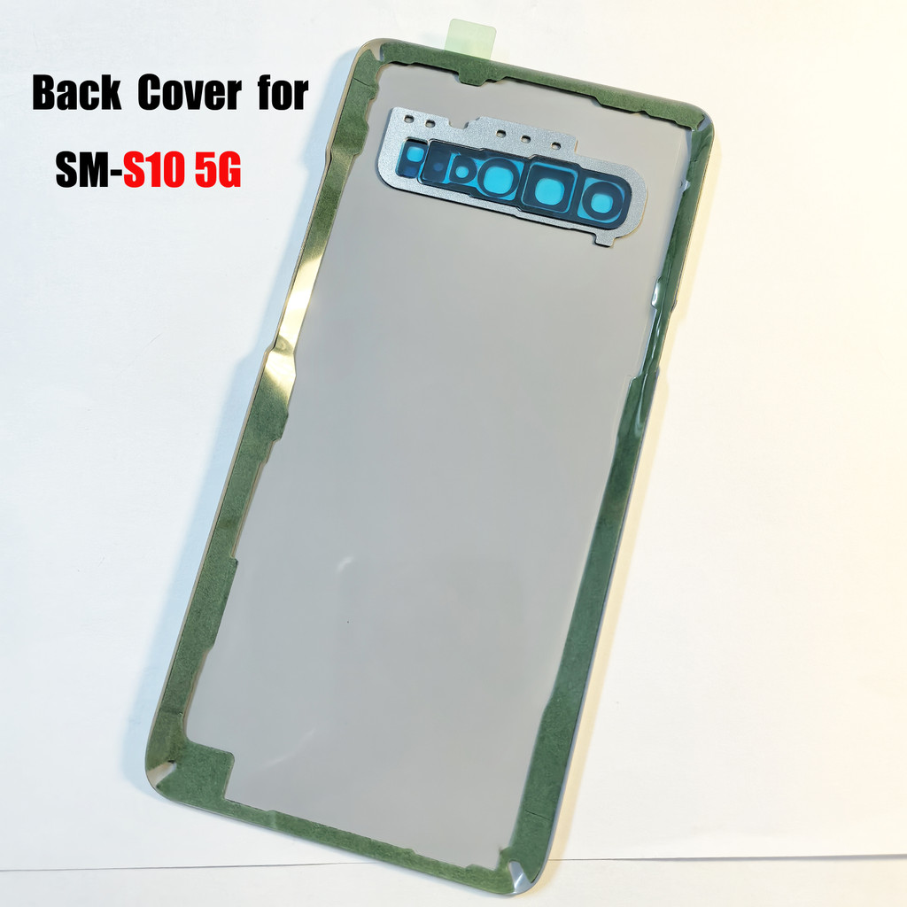 (O-E-M) New Replacement Parts Back Cover Case For SAM-S10 5G Battery Housing Battery Cover Glass Rea