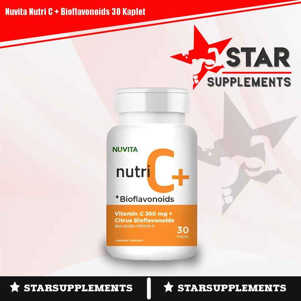 Nuvita NUTRI C+ BIOFLAVONOIDS 30 Kaplet / Vitamin C 300mg + Citrus Bioflavonoids