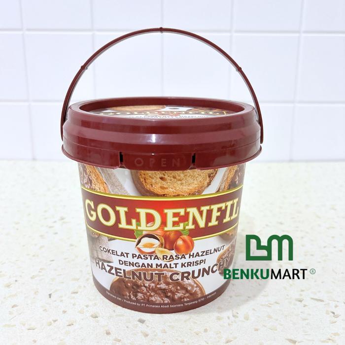 Goldenfil Hazelnut Crunchy 1 Kg | Selai Hazelnut Crunchy Goldenfil