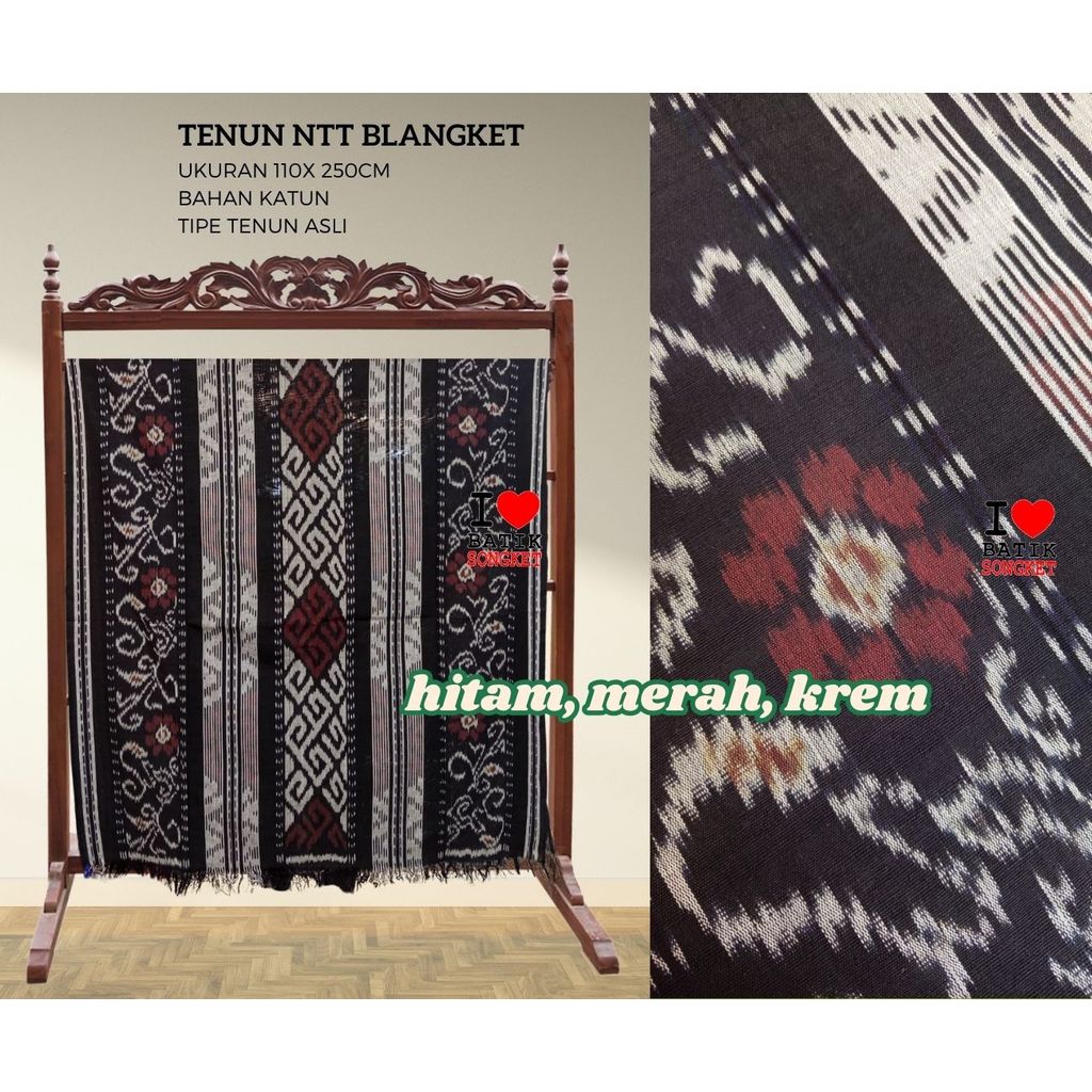 TENUN NTT MOTIF 10 BLANGKET JEPARA LOMBOK BALI KAIN HALUS ETNIK ANTIK PUTIH ABU