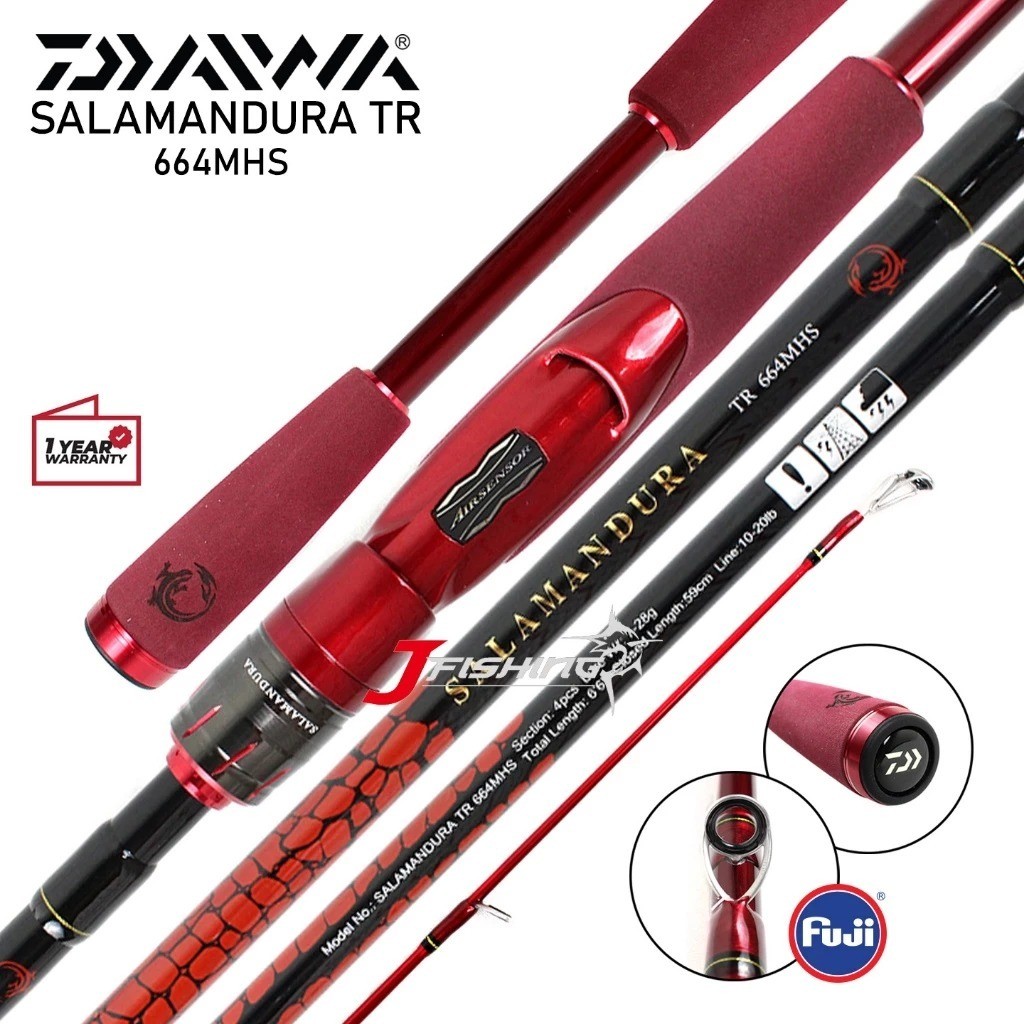 Joran DAIWA SALAMANDURA TR | Travel Rod | Sambung 4 | Spinning Bait-Casting | Garansi Resmi . JF