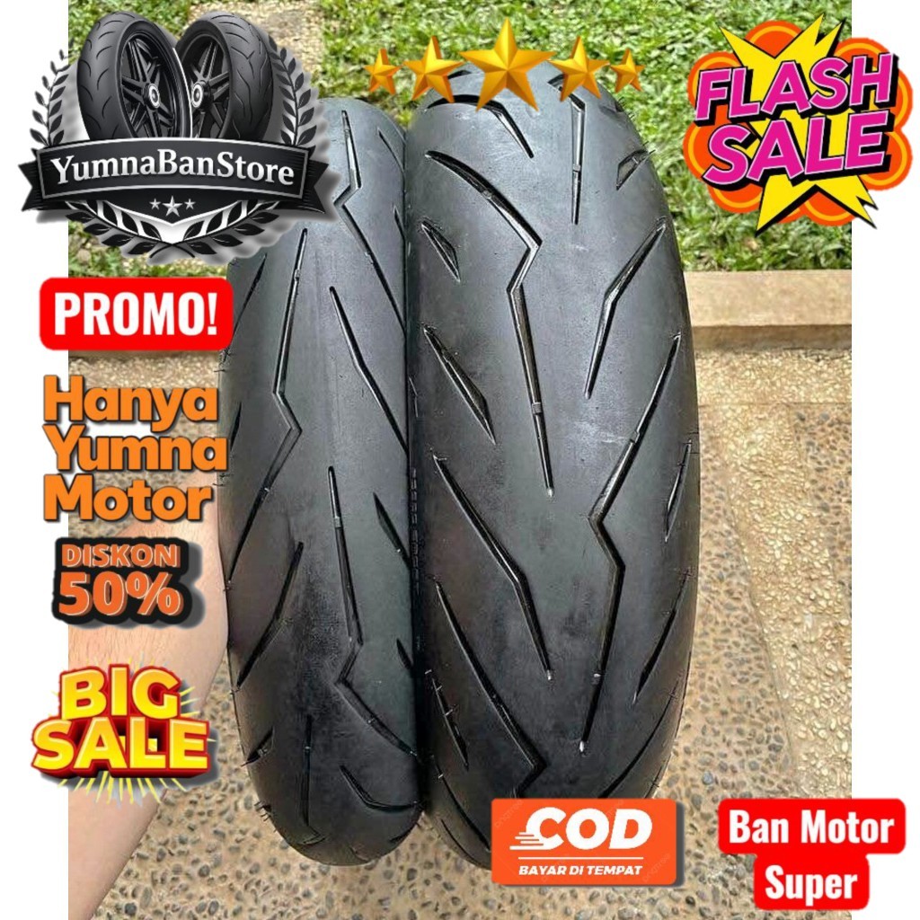 BAN RACE UKURAN 100/80-17 130/70-17 MEREK PIRELLI DIABLO ROSSO SPORT