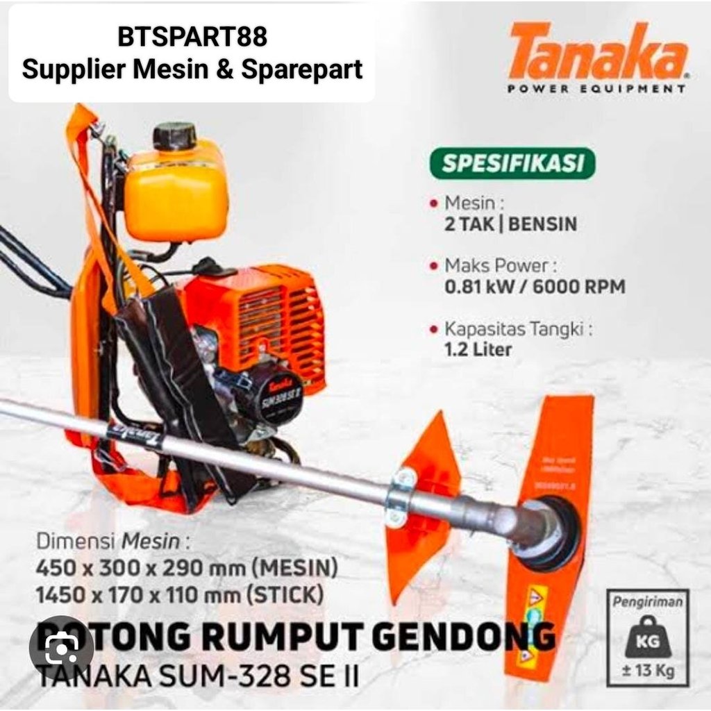 TANAKA SUM 328 SE II Brush Cutter Mesin Potong Rumput TANAKA SUM 328 SE II