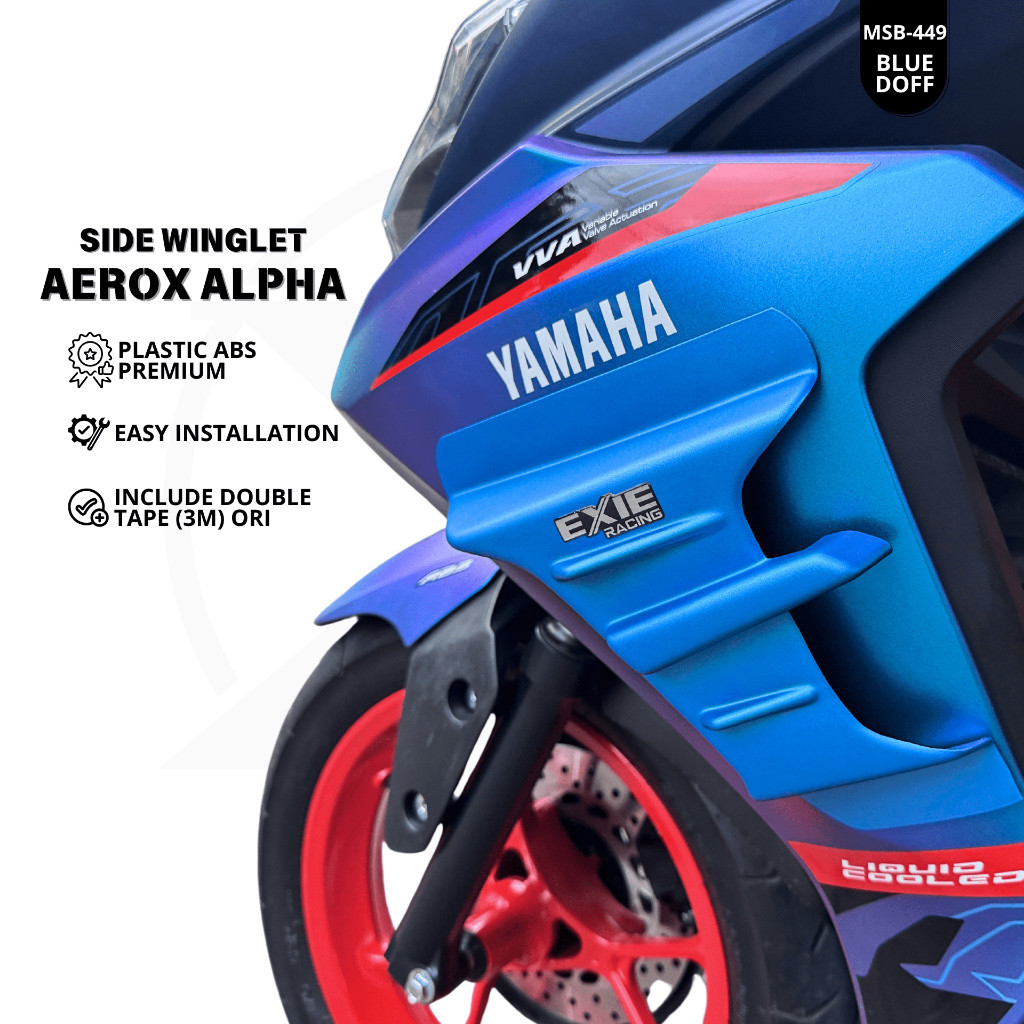 NEW! Side Winglet Aerox Alpha Turbo - Cover Body Samping Sayap Aerox New