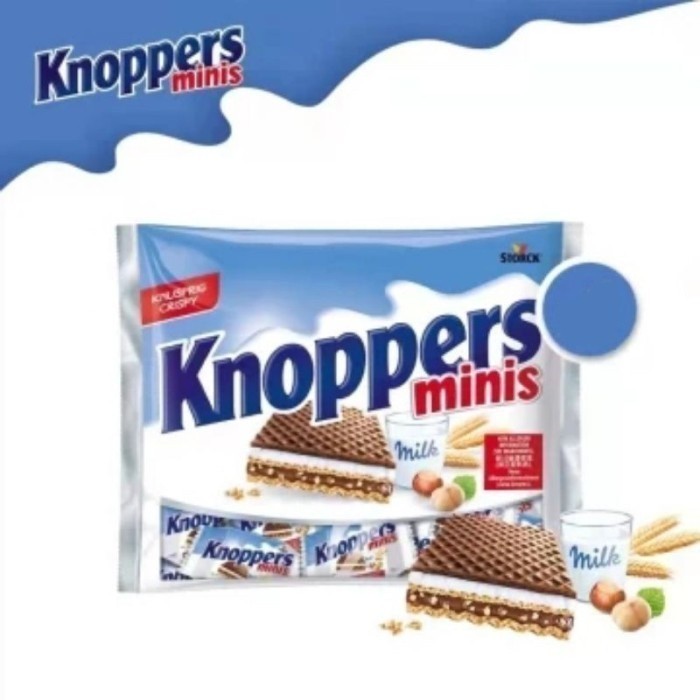 Coklat KNOPPERS Minis 192gram isi 20pcs asal Jerman