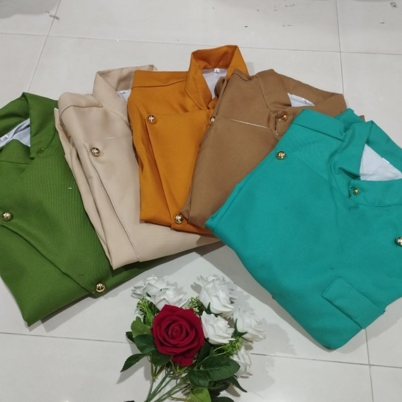 Atasan Beskap Solo Dewasa Polos