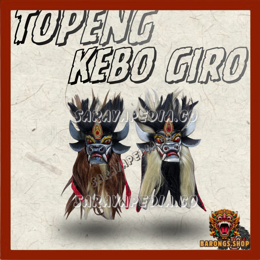 Topeng Kebo Giro Premium Topeng Pentas BRG
