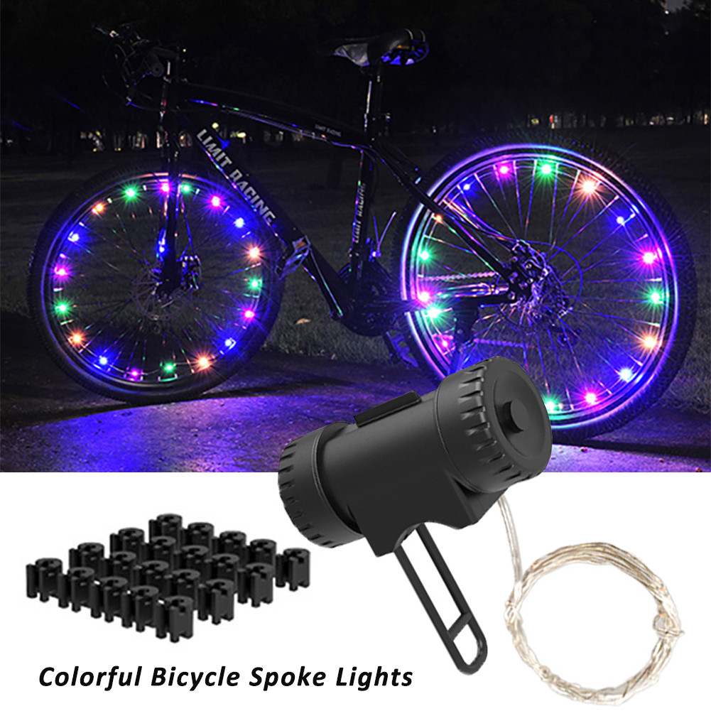 Bicycle Hot Wheel Lights Mountain Bike Frame Decoration Lights Bicycle Spoke Lights Night Ring Bicyc