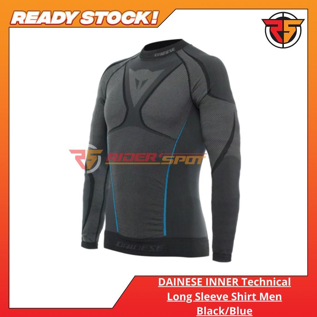 Jaket Motor Dainese INNER Technical Long Sleeve Shirt Men Black/Blue original