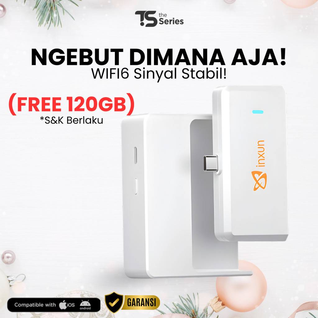 [BONUS 120GB] TheSeries MiFi 5000mAh Powerbank Charger Modem Wifi 4G 150Mbps All Operator 4G | Mifi 