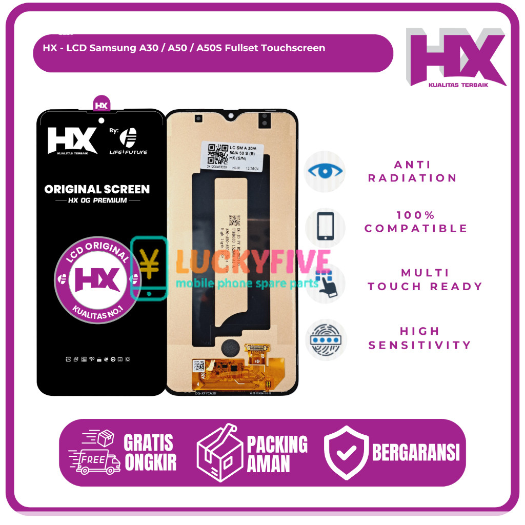 LCD Samsung A30 / A50 / A50S HX Fullset Touchscreen Non Finger