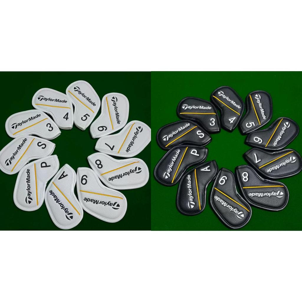 Taylormade Golf Iron Set Headcover Premium PU Sarung Pelindung Stik Golf Iron Leather Full Set 10 Pc