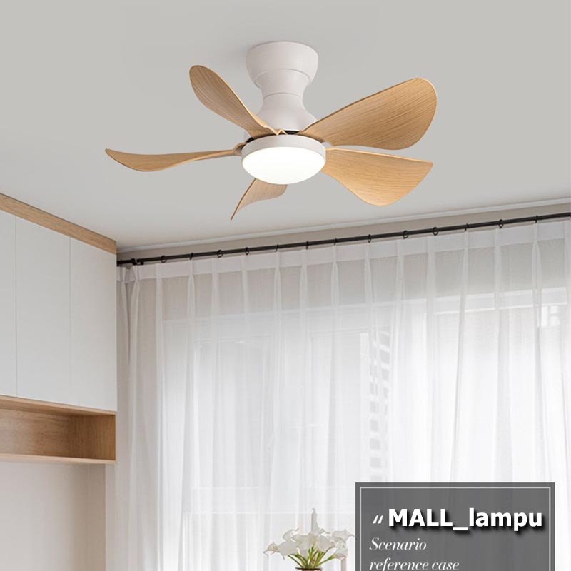 MALL_LAMPU Lampu Kipas Plafon Ruang Tamu Kipas Lampu Angin Remote Control Lampu Kipas Angin Gantung 