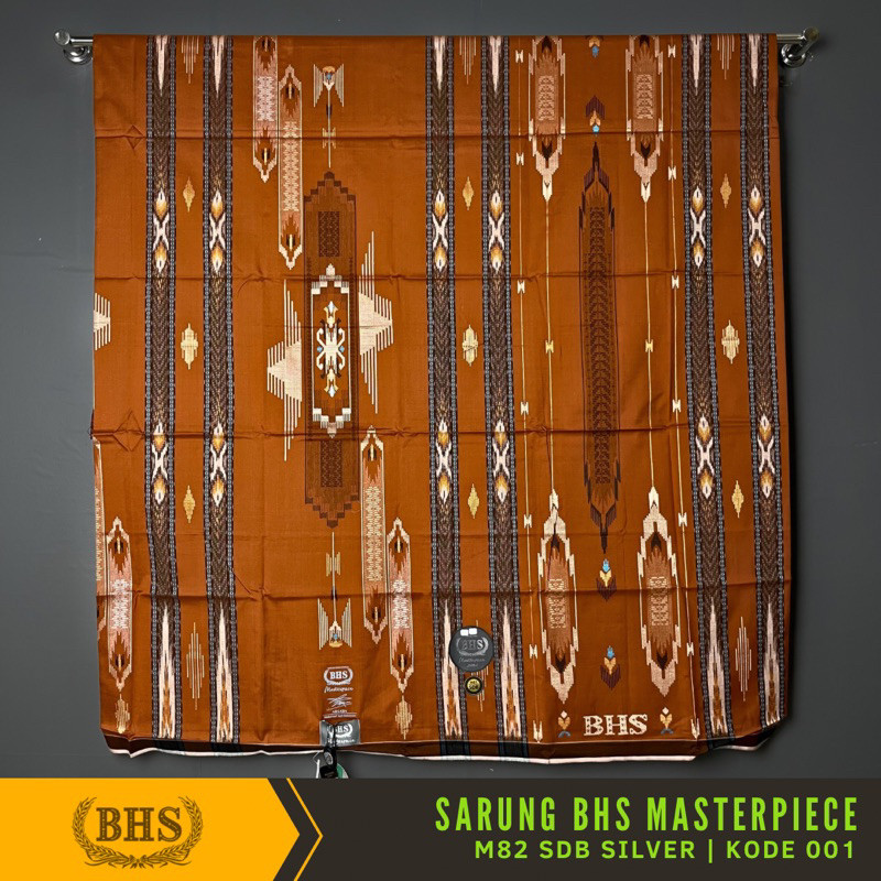 Harava Daily Fashion - Sarung BHS Masterpiece Silver M82 SDB Songket Dobby Kain Sarung Tenun Tangan 