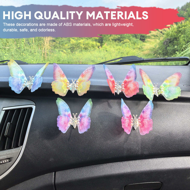 PARKHOR Dekorasi Interior Ac Mobil/Kupu-kupu aksesoris fesyen/ Dekorasi kupu-kupu mobil/Aksesoris Fa