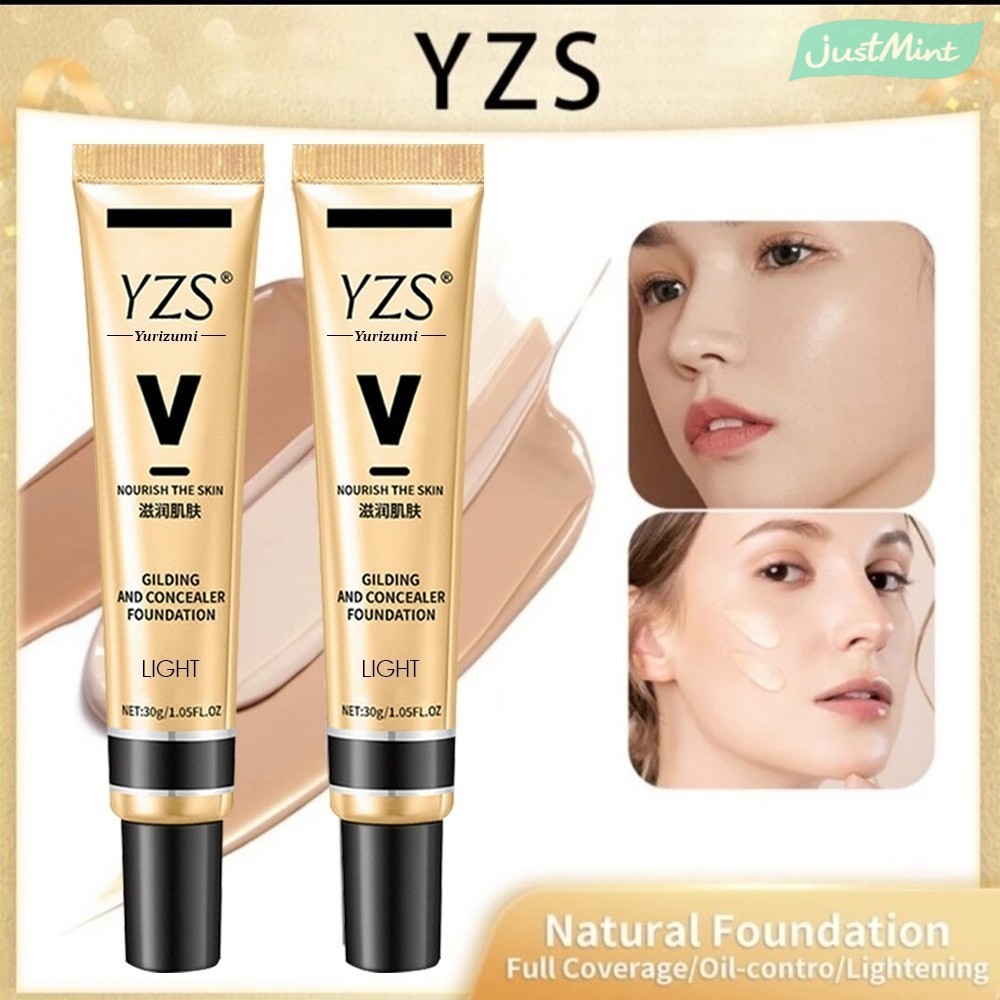 JM - Asli YZS Foundation Matte Concealer BPOM Oil Control BB Cream Glowing Tahan Lama dan Anti Air A