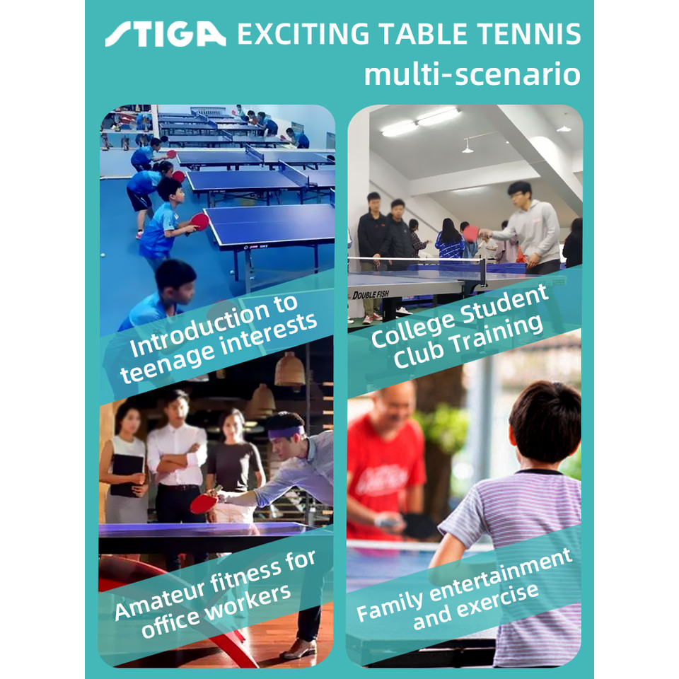 STIGA pro tube 5 STARS Best quality carbon bat table tennis racket with rubber pingpong paddle short