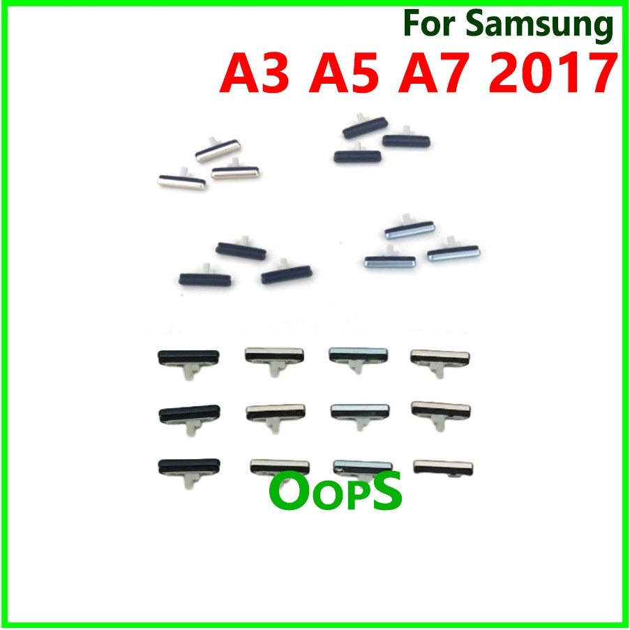 Untuk Samsung A3 A5 A7 2017 A320 A520 A720 Tombol Volume Daya Hidup Mati Samping