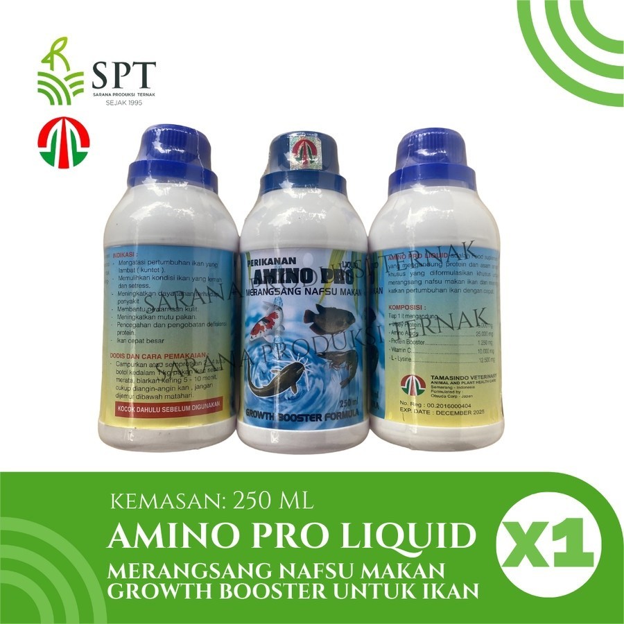 AMINO PRO LIQUID 1 liter 1000 ml 250 ml 500 ml PERIKANAN IKAN NAFSU MAKAN ASAM AMINO VITAMIN IKAN KO