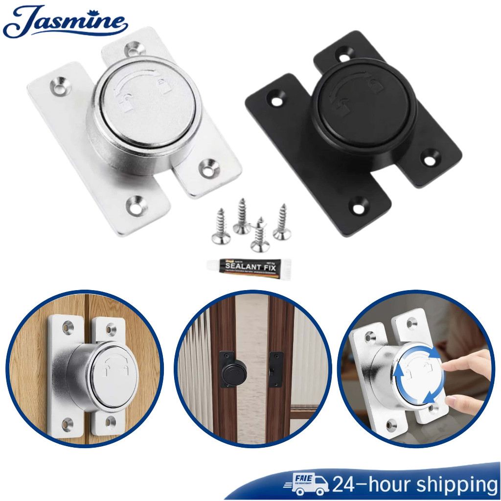 1set Grendel Pintu Gembok Putar Grendel Pintu Dan Gembok Grendel Slot Pintu Selot