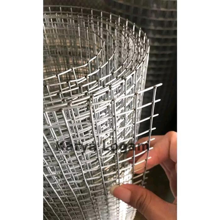 Afanzini Store Kawat Loket / Wiremesh kotak 12 x 12 mm tebal 1.2 mm tinggi 90cm