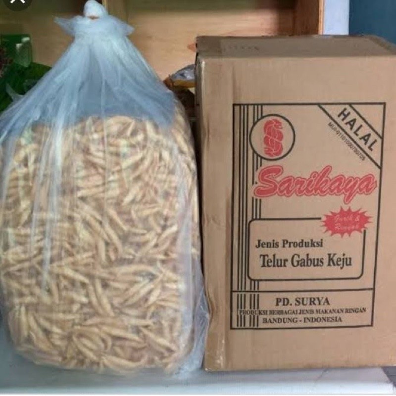 1 DUS CENDOL KEJU / TELUR GABUS KEJU (MERK SARIKAYA) isi 4KG