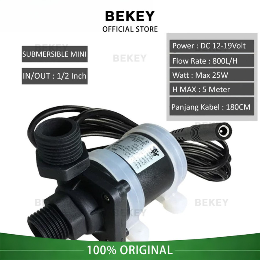 BEKEY Pompa Air DC Serbaguna untuk Pendorong Ke Mesin Cuci dan Shower