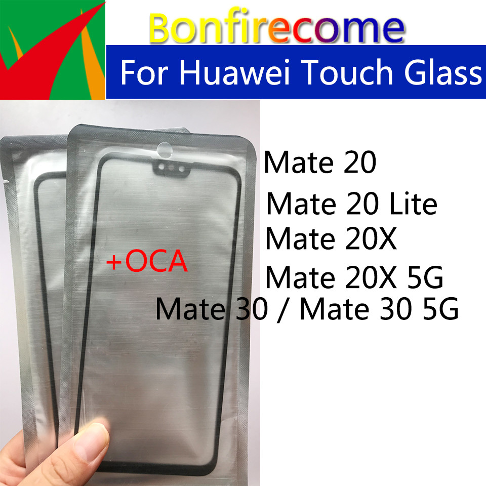 10PcsLot Front Glass LCD Outer Lens For Huawei Mate 20 Lite 20X 30 5G Tou Screen Panel With OCA Glue
