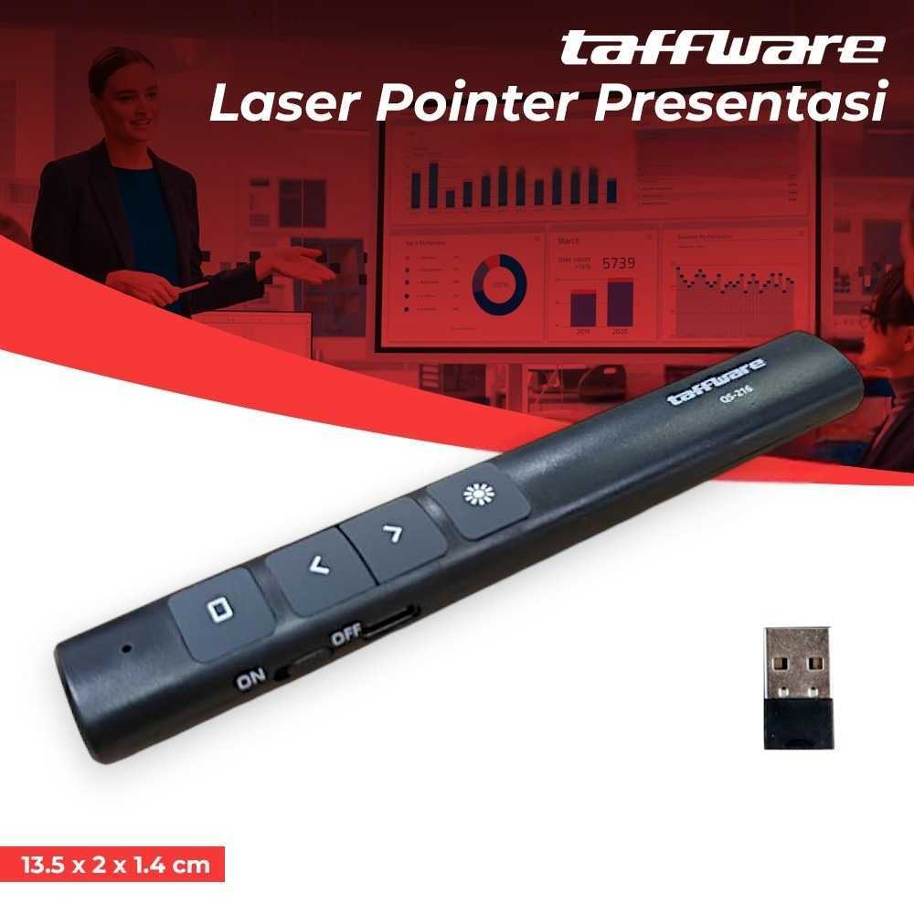 CAS - Taffware Laser Pointer Presentasi Pen Remote Wireless 100M 2.4 GHz - QS-216