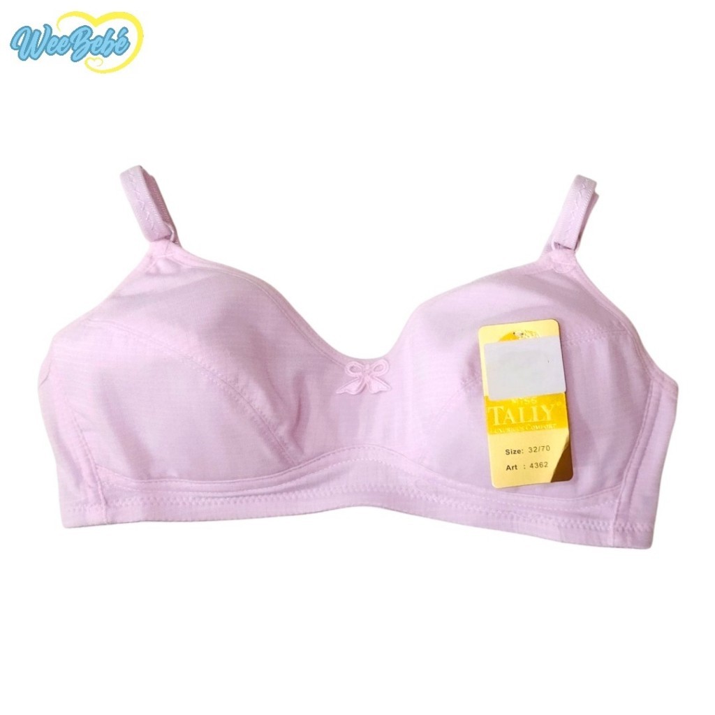 Bra Pelajar #4362 TALLY (Busa tipis, Cup A, Full cup)