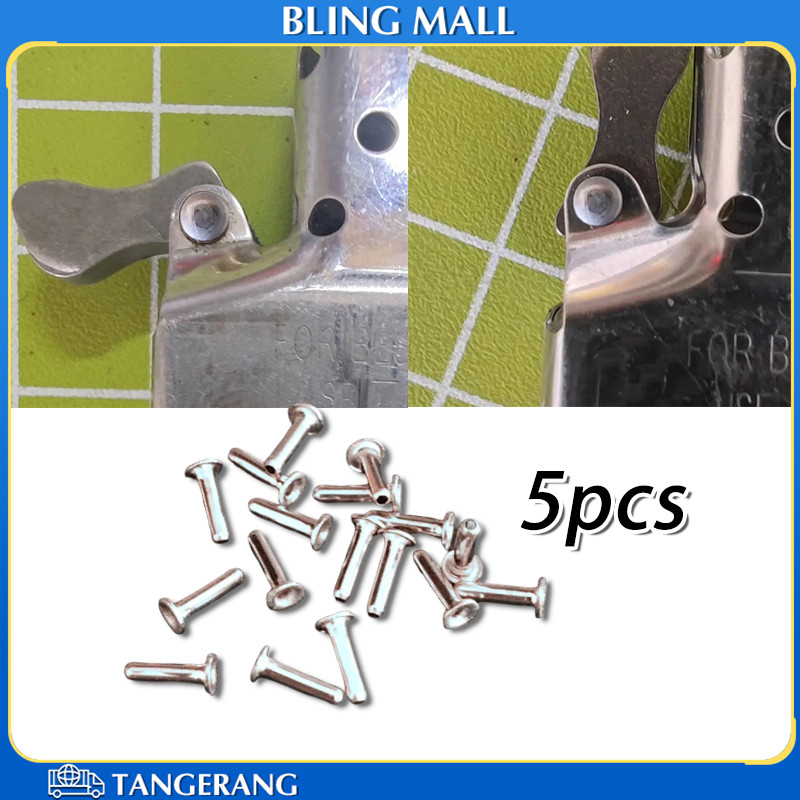 5PCS Zippo Sparepart Rivet Cam Pendulum Insert Zippo Bahan Besi Galvanis Paku Roda Api Zippo Berkual