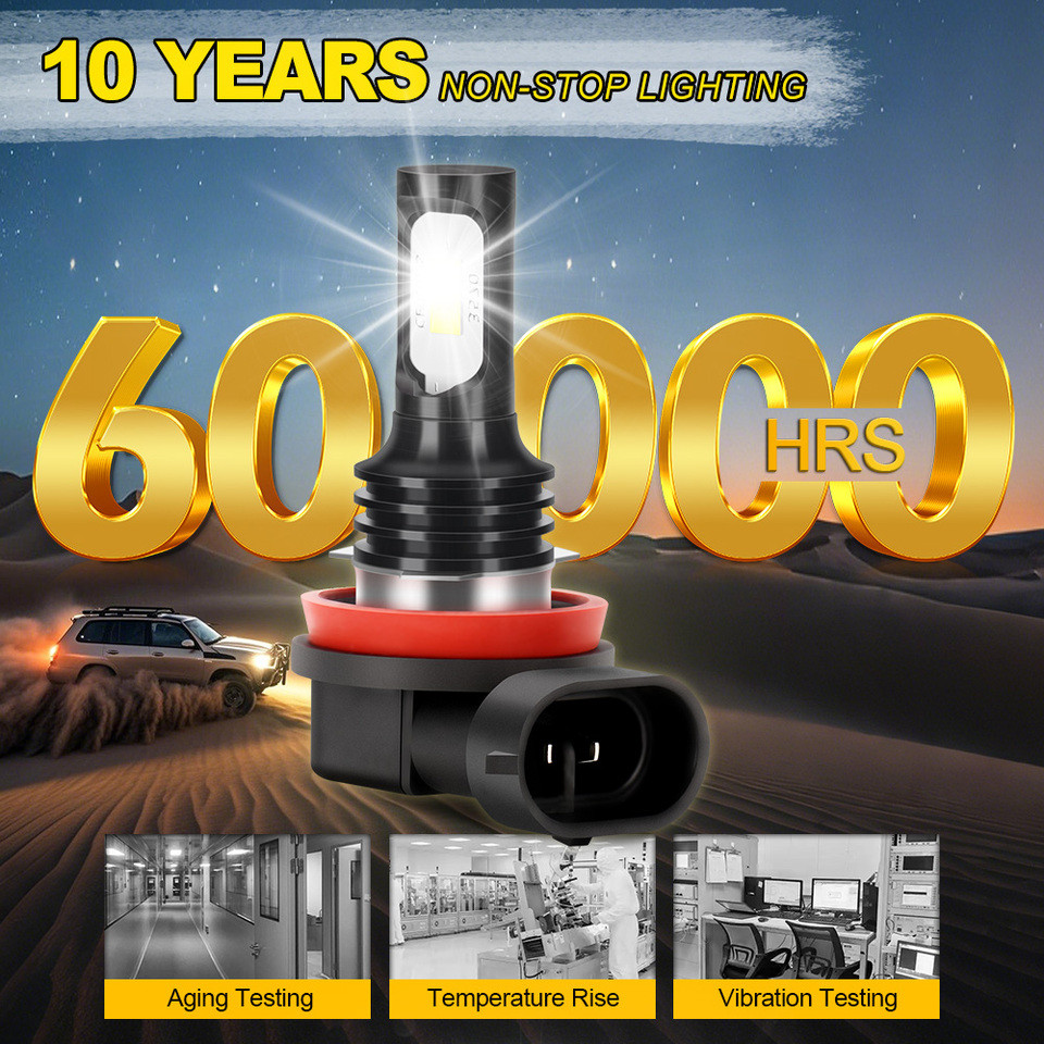 9005 9006 H4 H7 5202 H3 880 881 H11 Fog Bulbs in Fog Light Low Beam Bulb Head Light 120W Power Lamp 