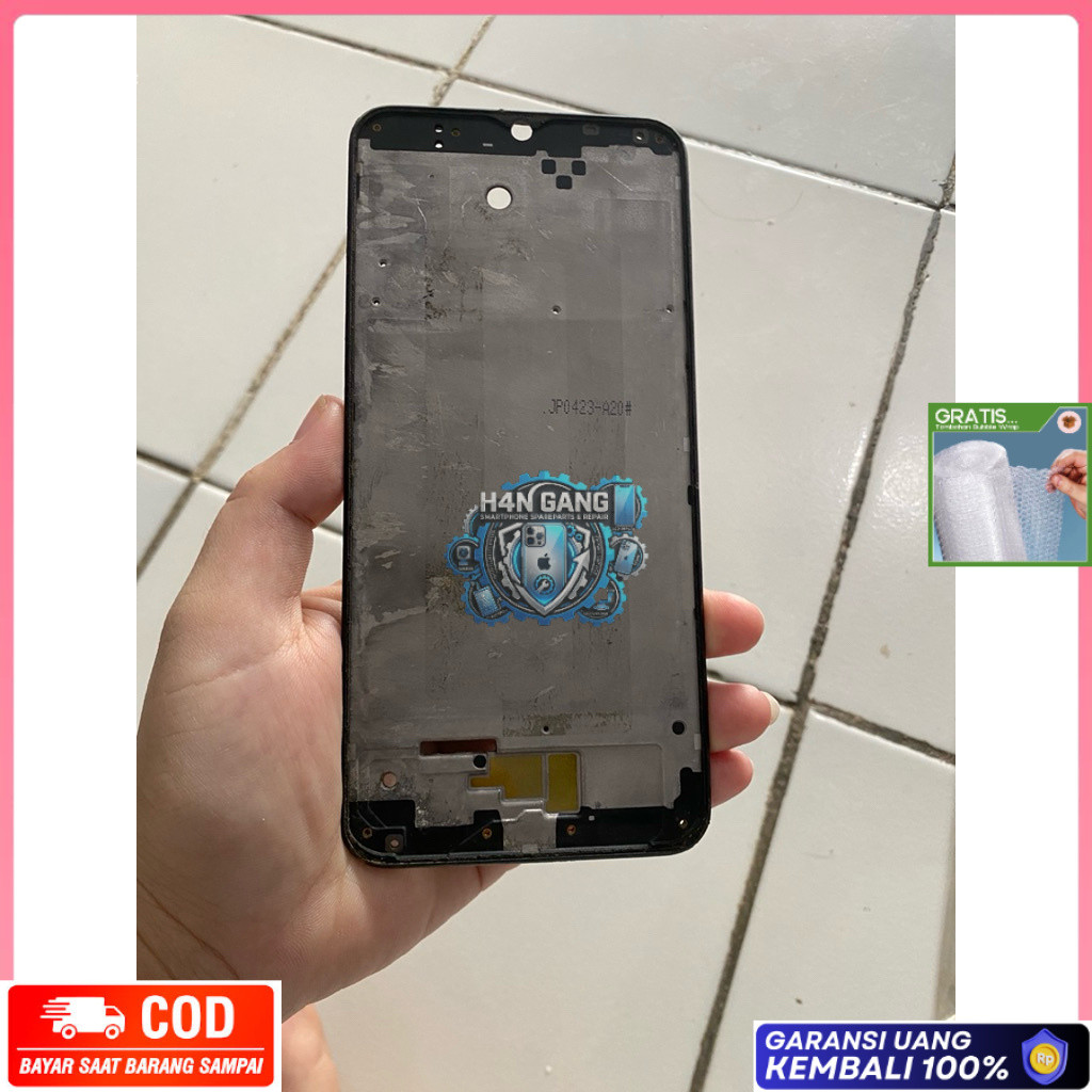 FRAME LCD - TULANG TENGAH SAMSUNG A20 ORIGINAL