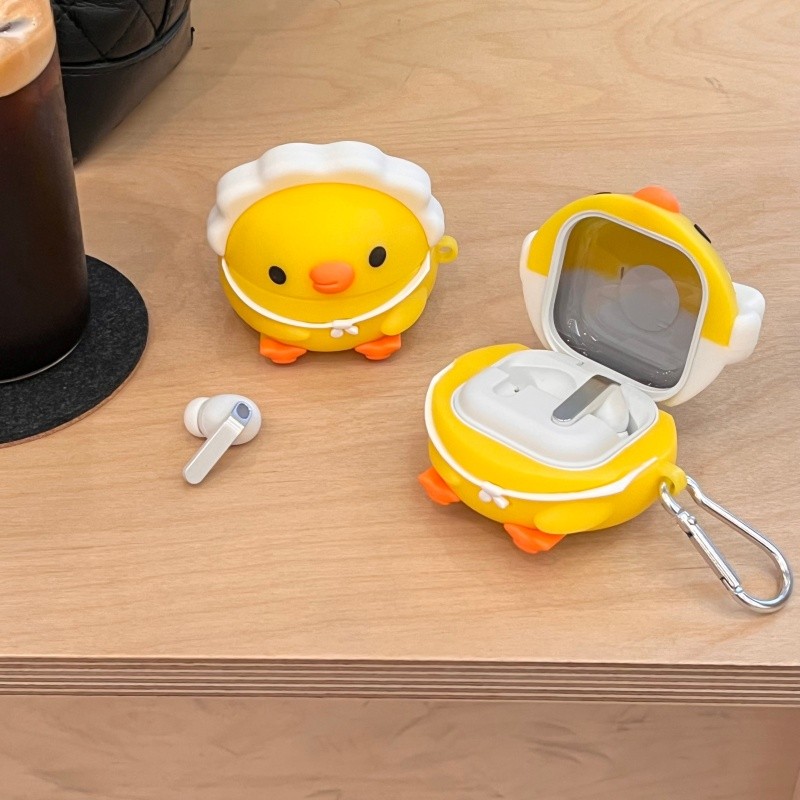 Suitable for Samsung Galaxy Buds 4 Pro cute cartoon earphone case - creative yellow duck protection 