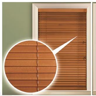 SHARPPOINT Wooden Blind 25mm Krey Kayu Horizontal Premium Tirai Jendela Minimalis Elegan Krey Kayu H