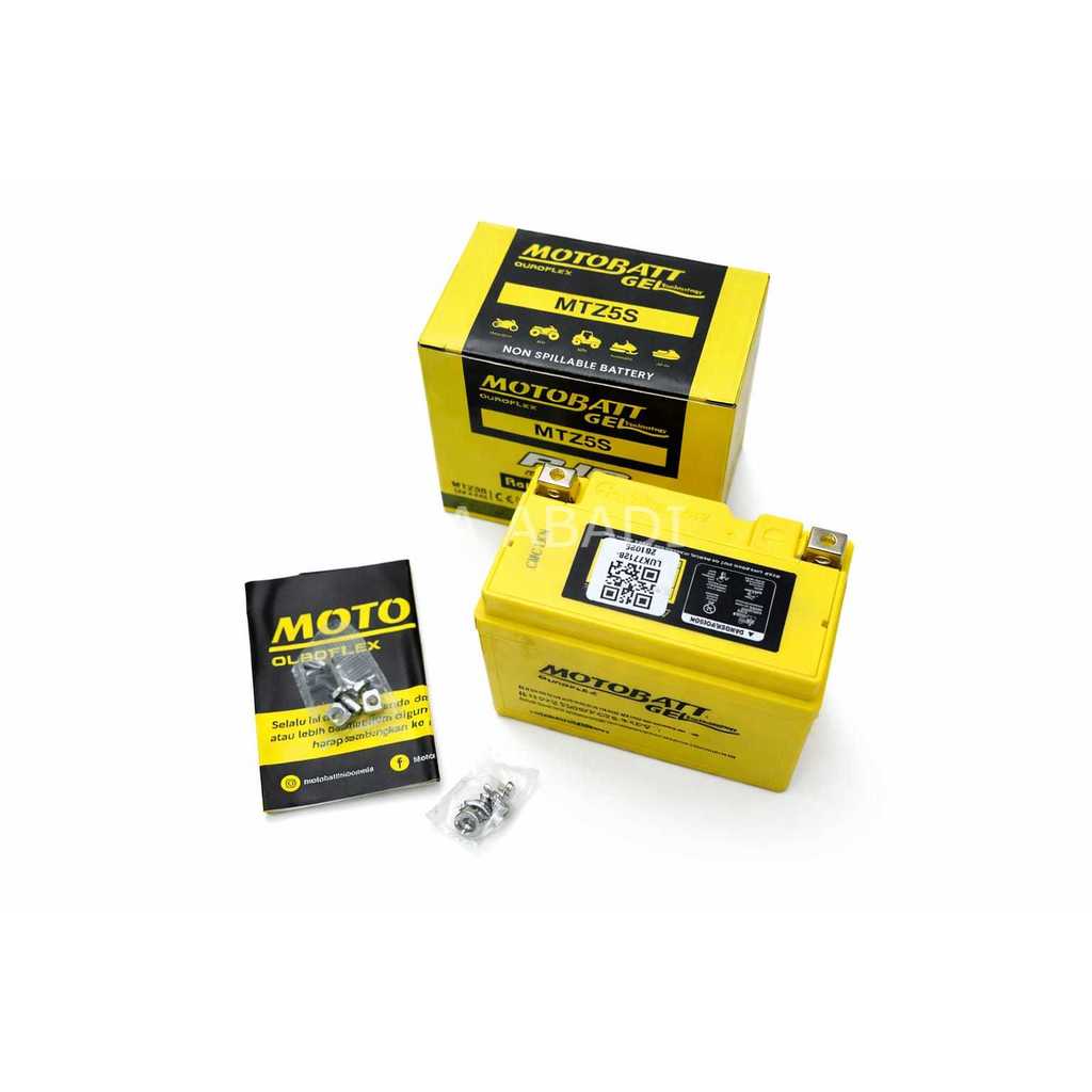 Aki Kering Motobatt MTZ5S Beat Scoopy Spacy Vario 110 Fi Karbu Original 100%