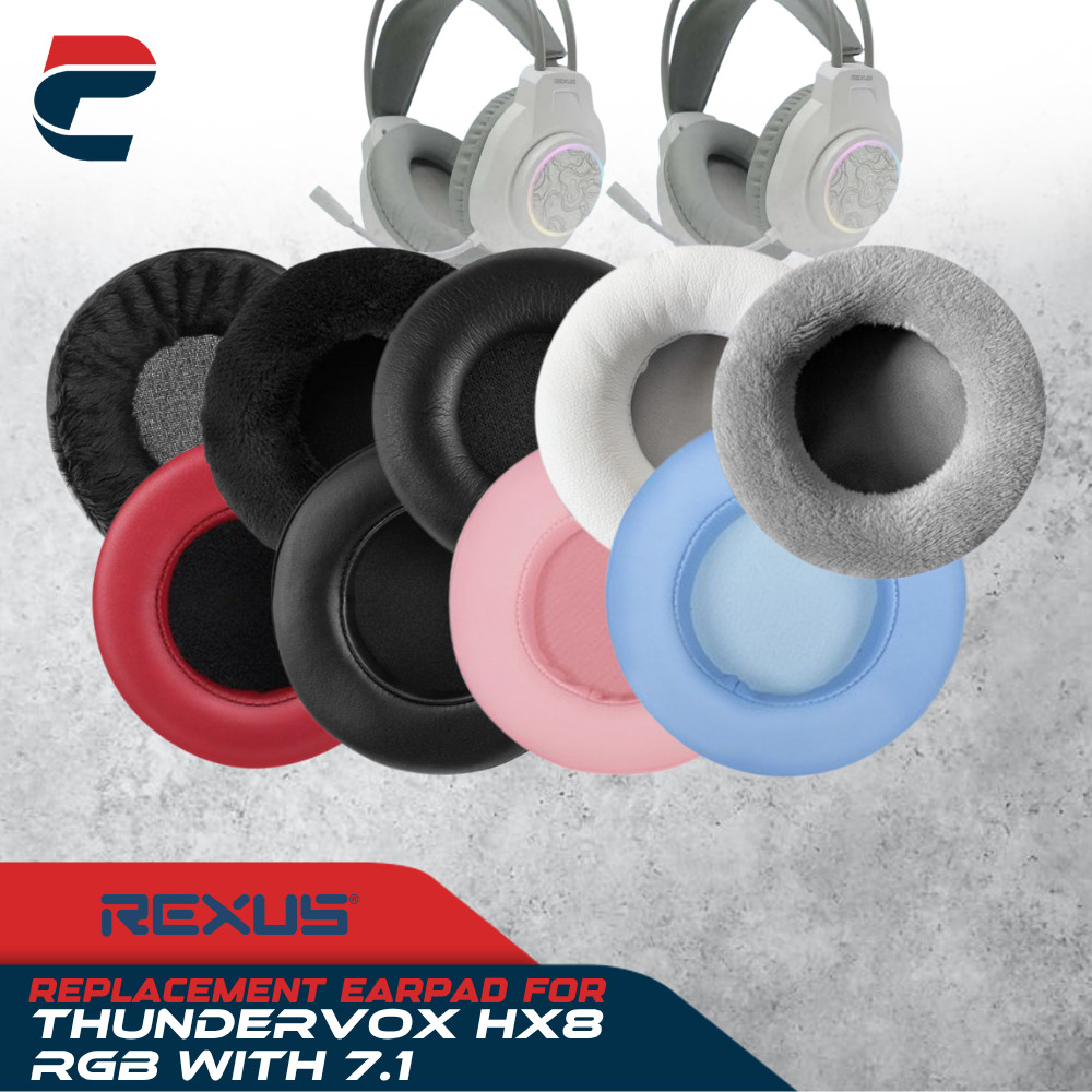 Earpad Earcup Ear Cushion Rexus Thundervox HX8 RGB with 7.1 Busa Bantalan Foam Pads