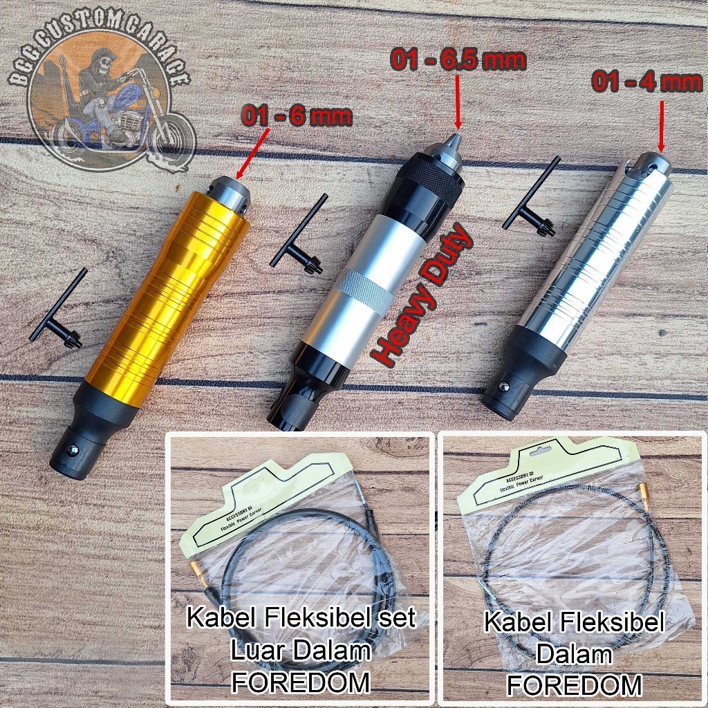FAVORE Handpiece bor tuner pnp foredom gagang bor tuner . bor cuner Heavy Duty . Kabel Fleksibel For