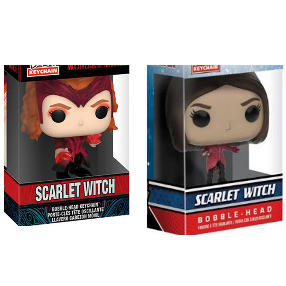 Disney Marvel Pocket Keychain Scarlet Witch Figure Model Toy