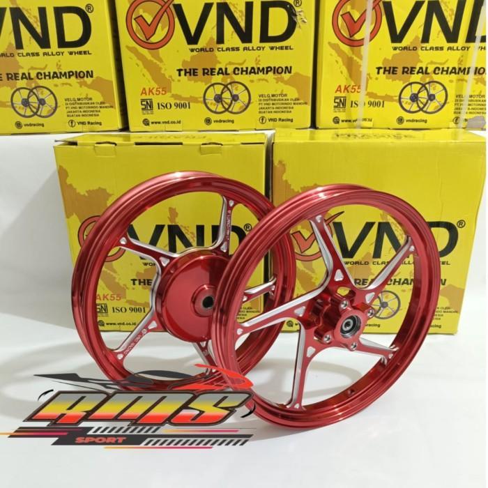 Velg Racing VND Ak 55 160 185 Ring 14 Mio Sporty Fino Mio J Mio Soul - Biru, Mio m3/Gear - Merah, va